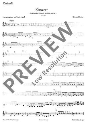 Keiser, Reinhard: Flute Concerto D major
