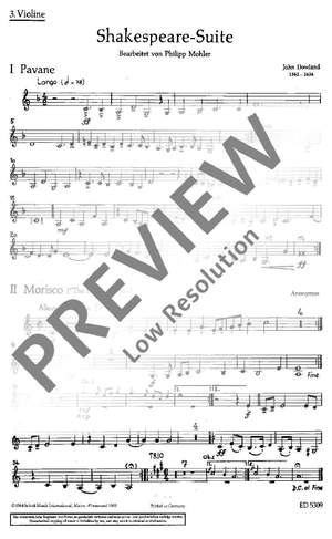 Mohler, Philipp: Shakespeare Suite