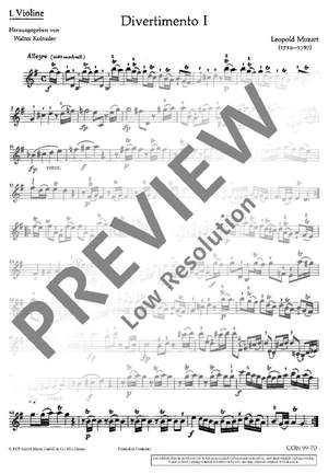 Mozart, Leopold: Divertimento I