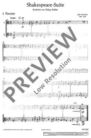 Mohler, Philipp: Shakespeare Suite