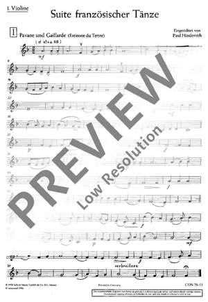 du Terte, Estienne / Gervaise, Claude / Hindemith, Paul: Suite französischer Tänze