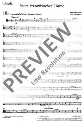 du Terte, Estienne / Gervaise, Claude / Hindemith, Paul: Suite französischer Tänze