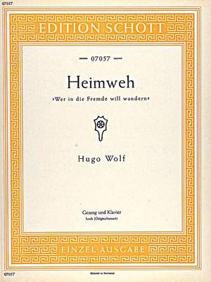 Wolf, Hugo Philipp Jakob: Heimweh
