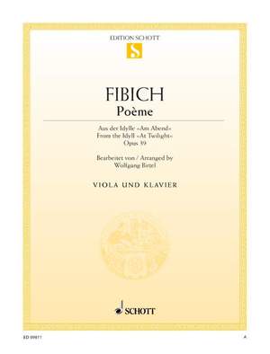 Fibich, Zdenek: Poème op. 39