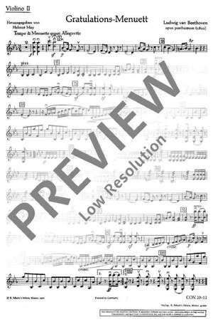 Beethoven, Ludwig van: Allegretto WoO 3