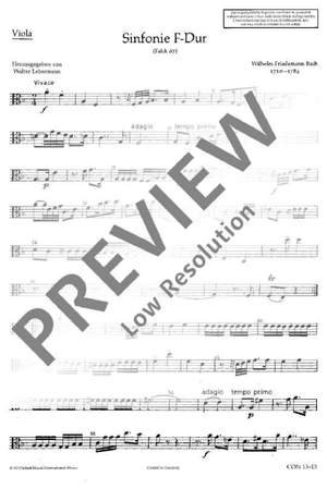 Bach, Wilhelm Friedemann: Sinfonie F major Falck 67