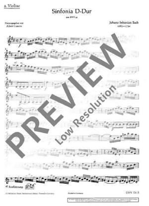 Bach, Johann Sebastian: Sinfonia BWV 42