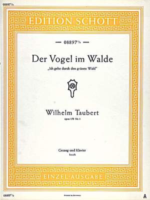 Taubert, Wilhelm: Der Vogel im Walde op. 158/1