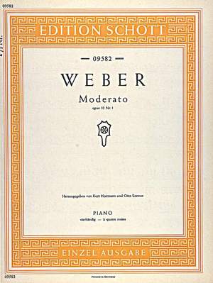 Weber, Carl Maria von: Moderato op. 10/1