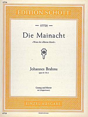 Brahms, Johannes: Die Mainacht op. 43/2