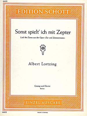 Lortzing, Albert: Tsar and Carpenter