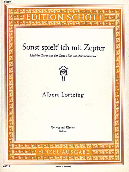 Lortzing, Albert: Tsar and Carpenter