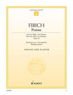 Fibich, Zdenek: Poème op. 39