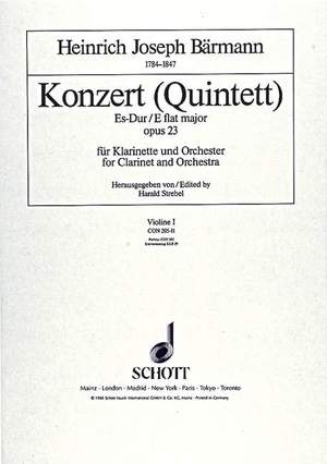 Baermann, Heinrich Joseph: Concert (Quintet) Eb major op. 23