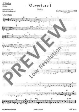 Kusser, S: Ouverture I