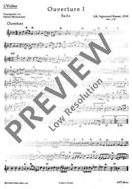 Kusser, S: Ouverture I