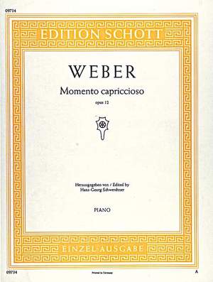 Weber, Carl Maria von: Momento capriccioso op. 12