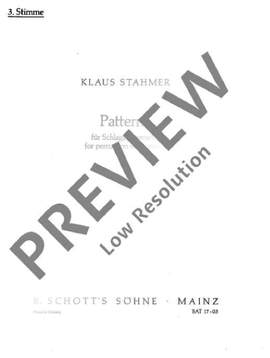 Stahmer, Klaus Hinrich: Patterns