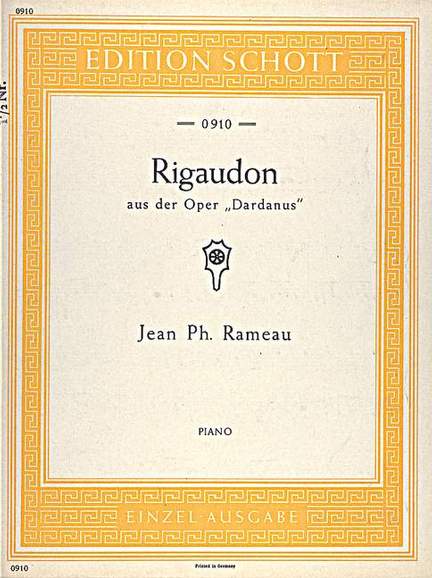 Rameau, Jean-Philippe: Rigaudon
