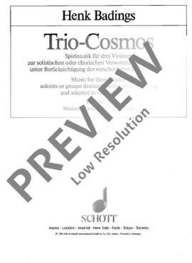 Badings, Henk: Trio-Cosmos