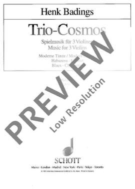 Badings, Henk: Trio-Cosmos