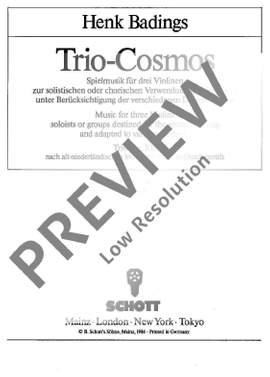 Badings, Henk: Trio-Cosmos