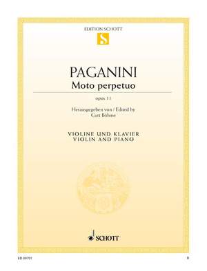 Paganini, Niccolò: Moto perpetuo op. 11