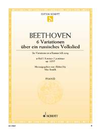 Beethoven, Ludwig van: Six Variations op. 107/7