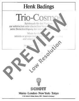 Badings, Henk: Trio-Cosmos