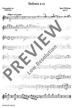 Holzbauer, Ignaz: Symphony A 10 op. 4/3