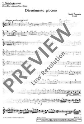 Genzmer, Harald: Divertimento giocoso GeWV 171