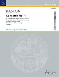 Baston, John: Concerto No. 1 in G major