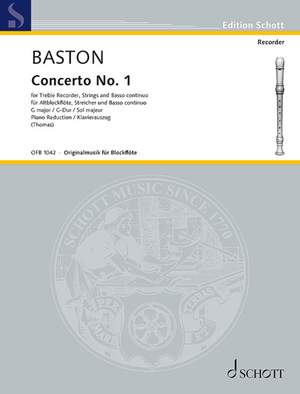 Baston, John: Concerto No. 1 in G major