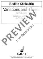 Shchedrin, Rodion: Variations and Theme Product Image