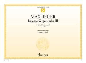 Reger, Max: Easy Organ Pieces op. 135a