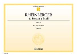 Rheinberger, Joseph Gabriel: Sonata No. 8 E minor op. 132