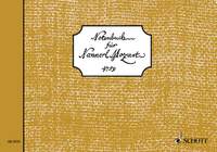 Mozart, Leopold: Note Book for Nannerl
