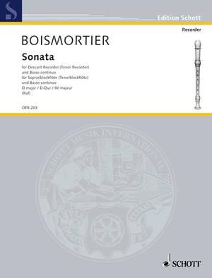 Boismortier, Joseph Bodin de: Sonata D major