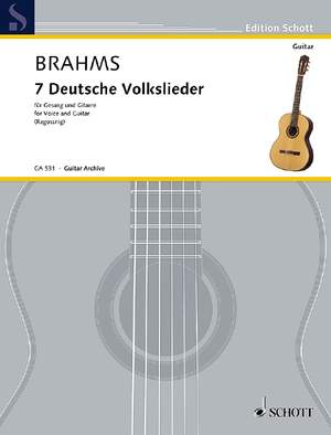 Brahms, Johannes: 7 Deutsche Volkslieder aus WoO 33
