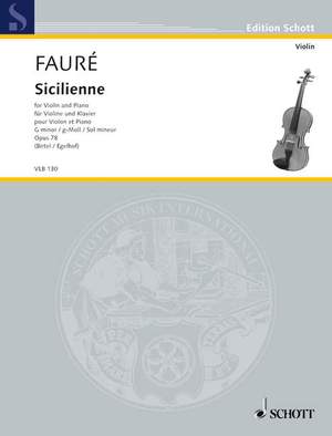 Fauré, Gabriel: Sicilienne G minor op. 78
