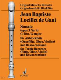 Loeillet de Gant, Jean Baptiste: Sonata op. 3