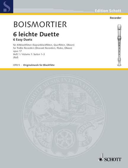 Boismortier, Joseph Bodin de: Six easy Duets op. 17
