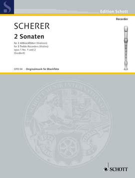 Scherer, Johann: Two Sonatas op. 1 + 2
