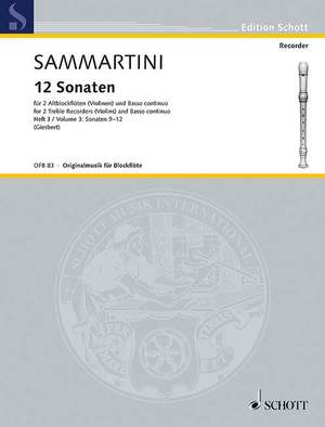 Sammartini, Giuseppe: Twelve Sonatas