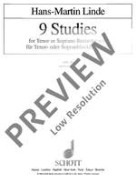 Linde, Hans-Martin: 9 Studies Product Image