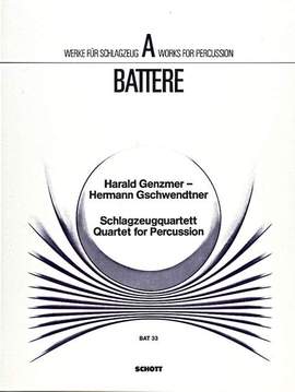 Genzmer, Harald / Gschwendtner, Hermann: Percussion Quartet GeWV 343