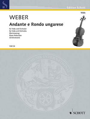 Weber, Carl Maria von: Andante and Rondo ungarese