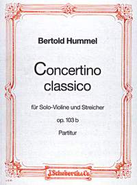 Hummel, Bertold: Concertino classico D major op. 103b
