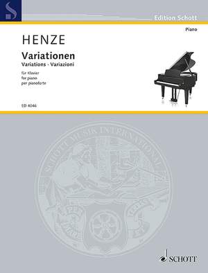 Henze, Hans Werner: Variations for piano op. 13