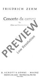 Zehm, Friedrich: Concerto da camera Product Image